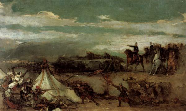 Eduardo Rosales Gallinas Episode from the Battle of Tetudn France oil painting art